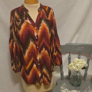 Anthropologie Olive HILL SIZE SMALL BOHO BLOUSE